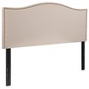 Flash Furniture Full Upholstered, Headboard, Beige Fabric HG-HB1707-F-B-GG